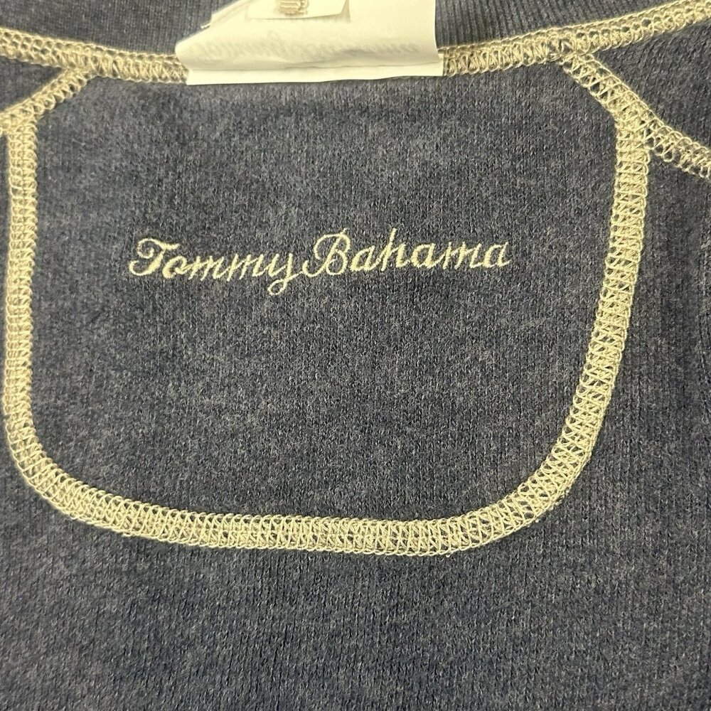 Tommy Bahama Men’s Medium Reversible Flipshore Vest Full Zip Blue/Gray Rockshade - Picture 7 of 7